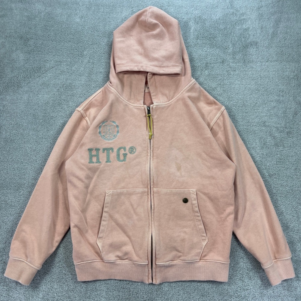 Honor The Gift Zip Up Hoodie Kids Size 14 Pink Inner City HTG Cotton